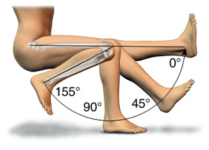 膝の可動域